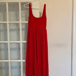 Aritzia Wilfred free market dress in red